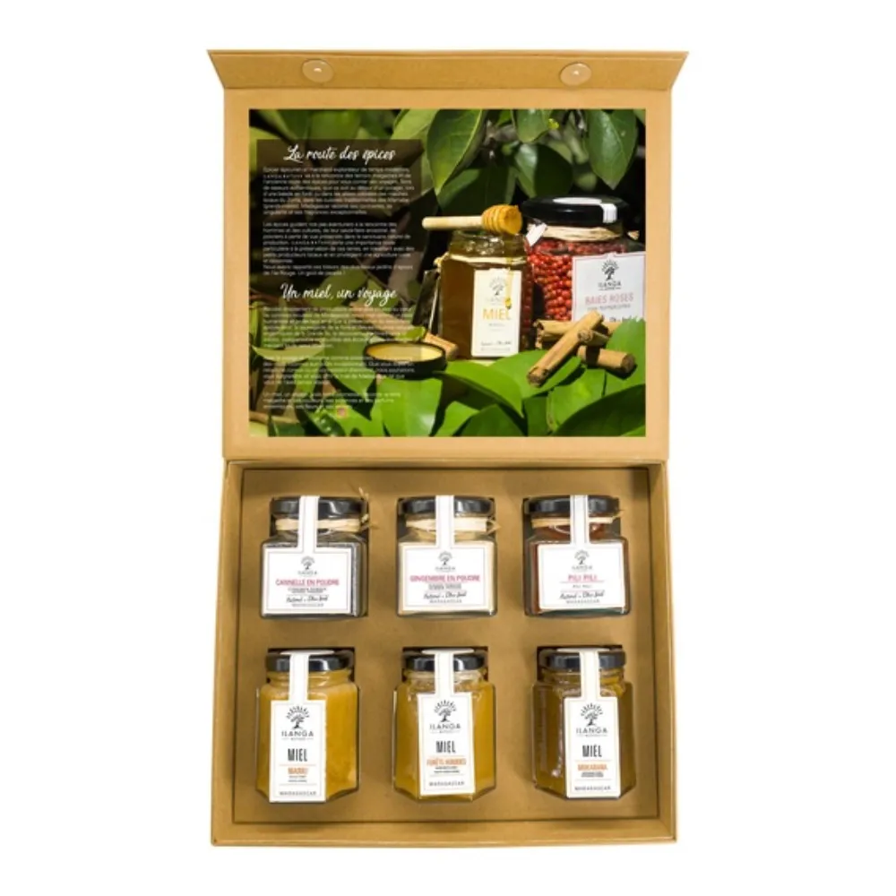 [5904039] Assortiment de 3 Épices & 3 Miels